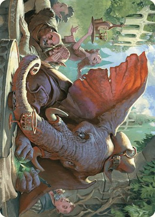 Image for Loxodon Eavesdropper Art Card (Art Series: Murders at Karlov Manor) (15) - Magic: The Gathering