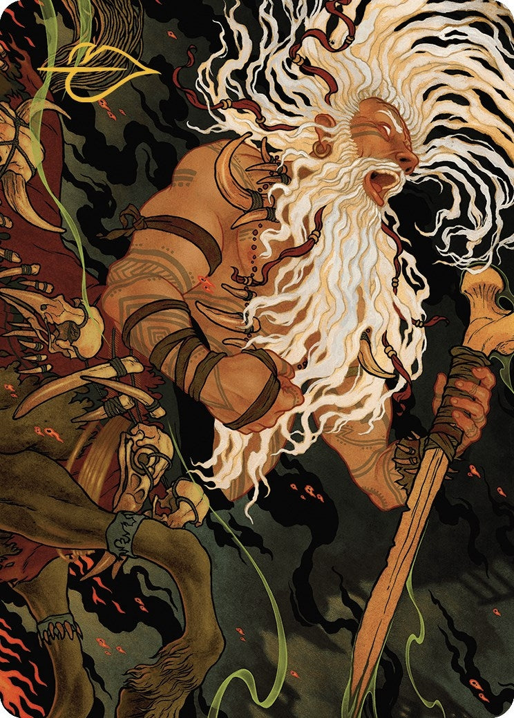 Image for Yarus, Roar of the Old Gods Art Card (46/49) (Gold-Stamped Signature) (Art Series: Murders at Karlov Manor) (46) - Magic: The Gathering