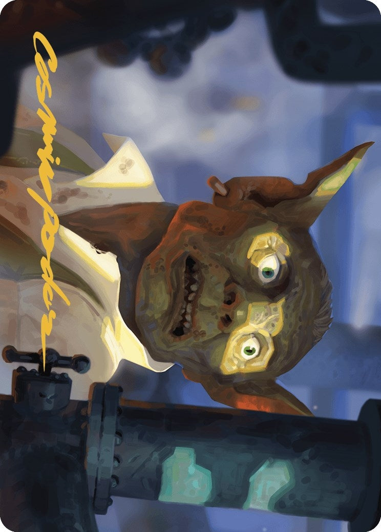 Image for Fugitive Codebreaker Art Card (Gold-Stamped Signature) (Art Series: Murders at Karlov Manor) (39) - Magic: The Gathering