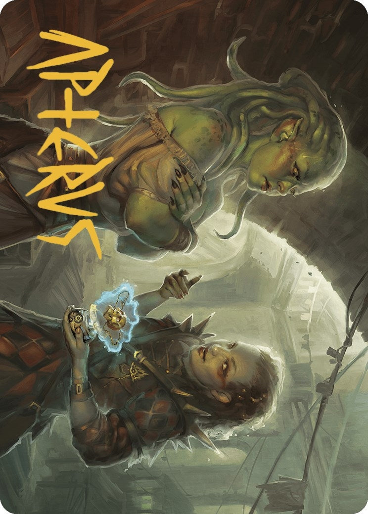 Image for Extract a Confession Art Card (Gold-Stamped Signature) (Art Series: Murders at Karlov Manor) (7) - Magic: The Gathering