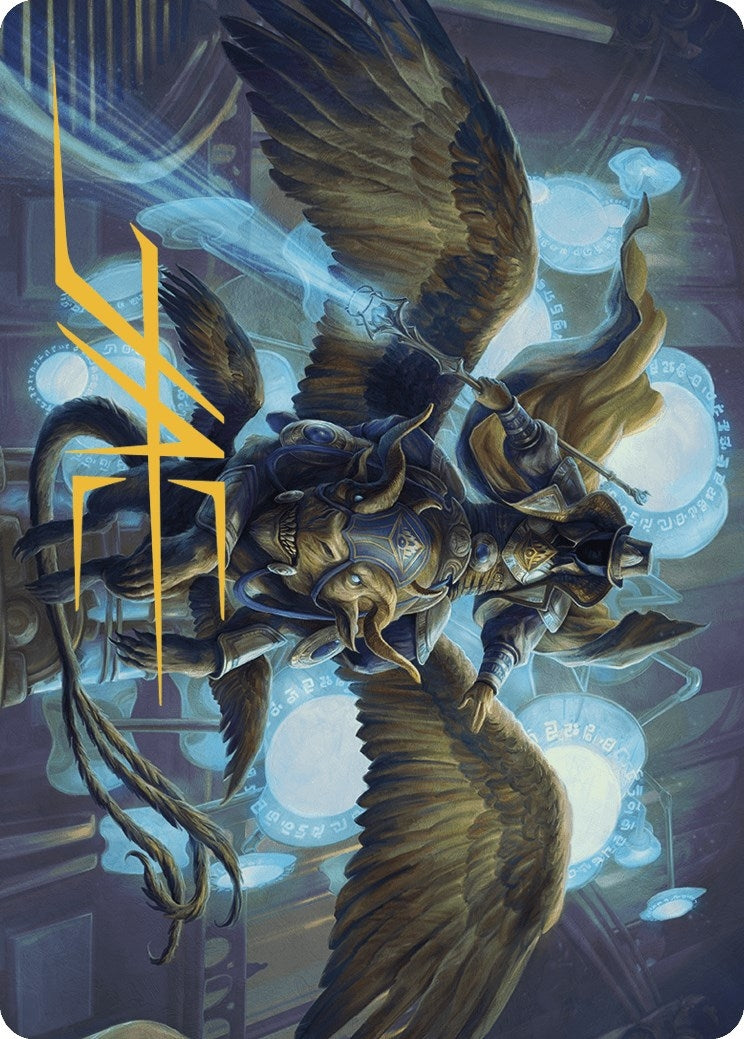 Image for Ezrim, Agency Chief Art Card (Gold-Stamped Signature) (Art Series: Murders at Karlov Manor) (20) - Magic: The Gathering