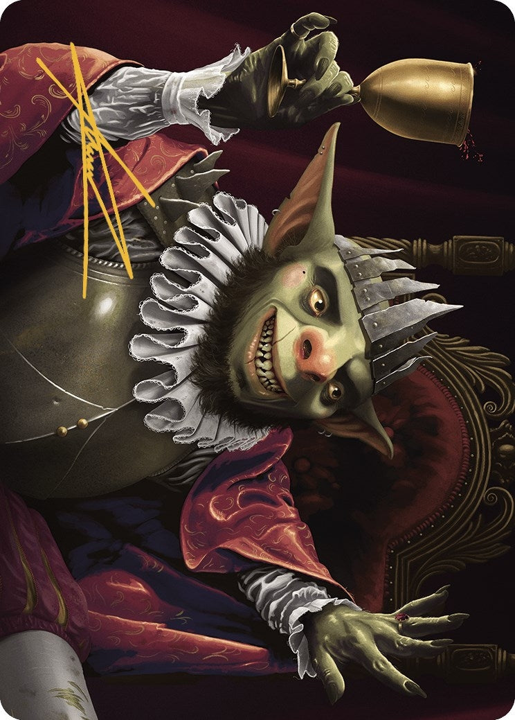 Image for Krenko, Baron of Tin Street Art Card (Gold-Stamped Signature) (Art Series: Murders at Karlov Manor) (40) - Magic: The Gathering