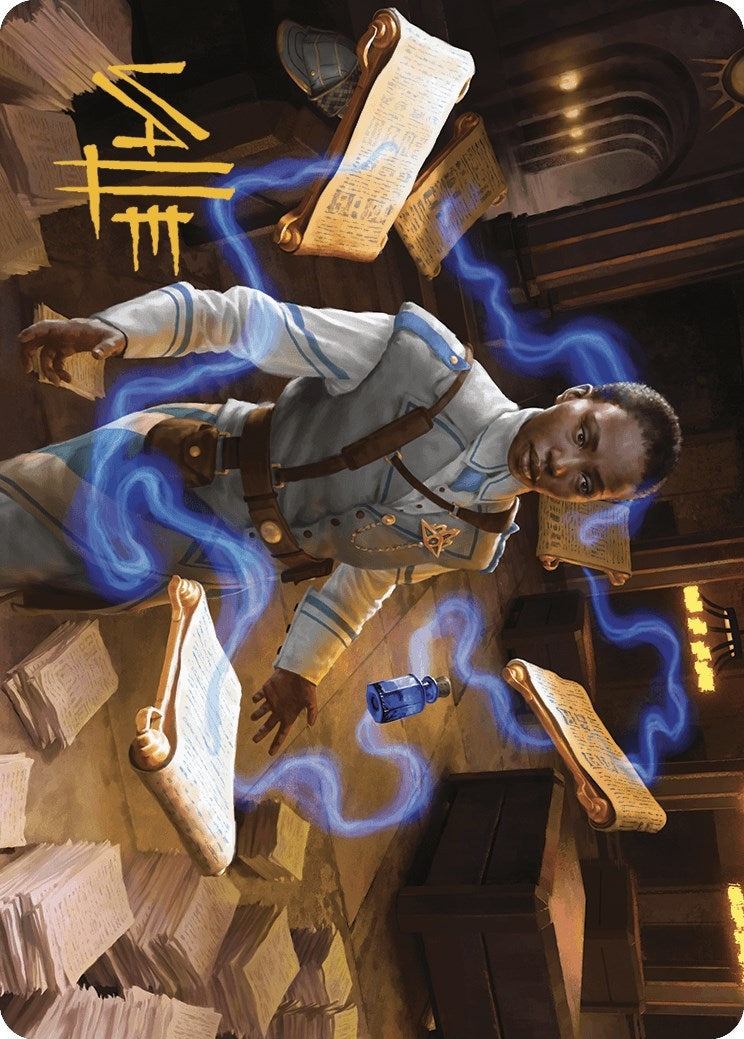 Image for Case File Auditor Art Card (Gold-Stamped Signature) (Art Series: Murders at Karlov Manor) (3) - Magic: The Gathering