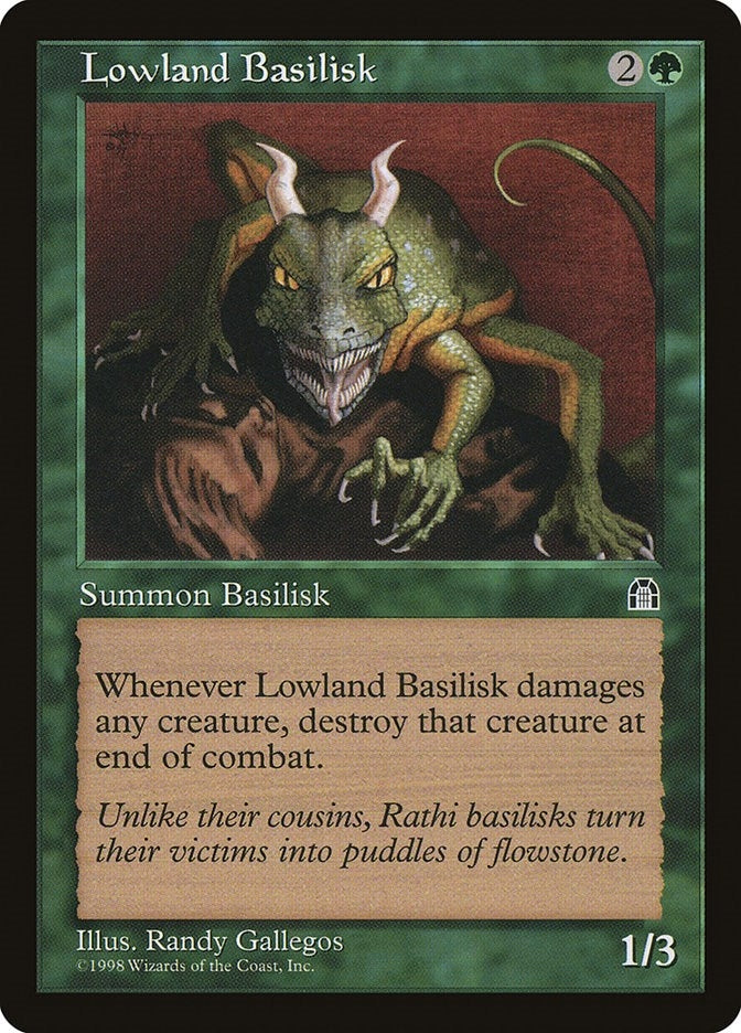 Image for Lowland Basilisk (Stronghold) - Magic: The Gathering