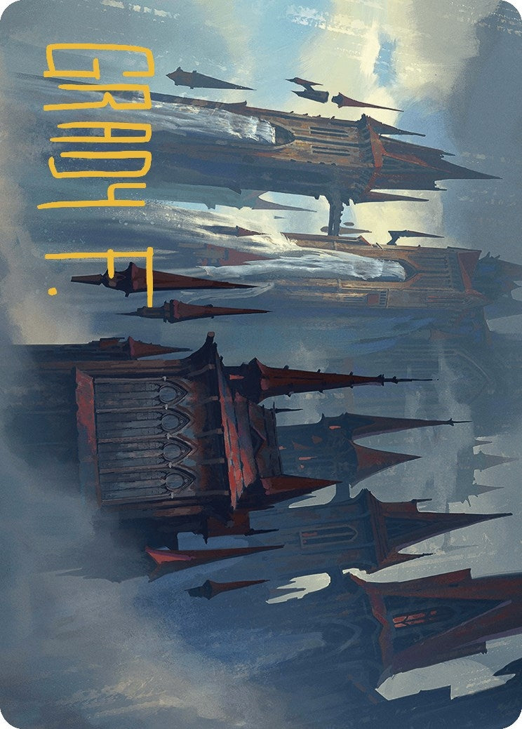 Image for Thundering Falls Art Card (Gold-Stamped Signature) (Art Series: Murders at Karlov Manor) (27) - Magic: The Gathering