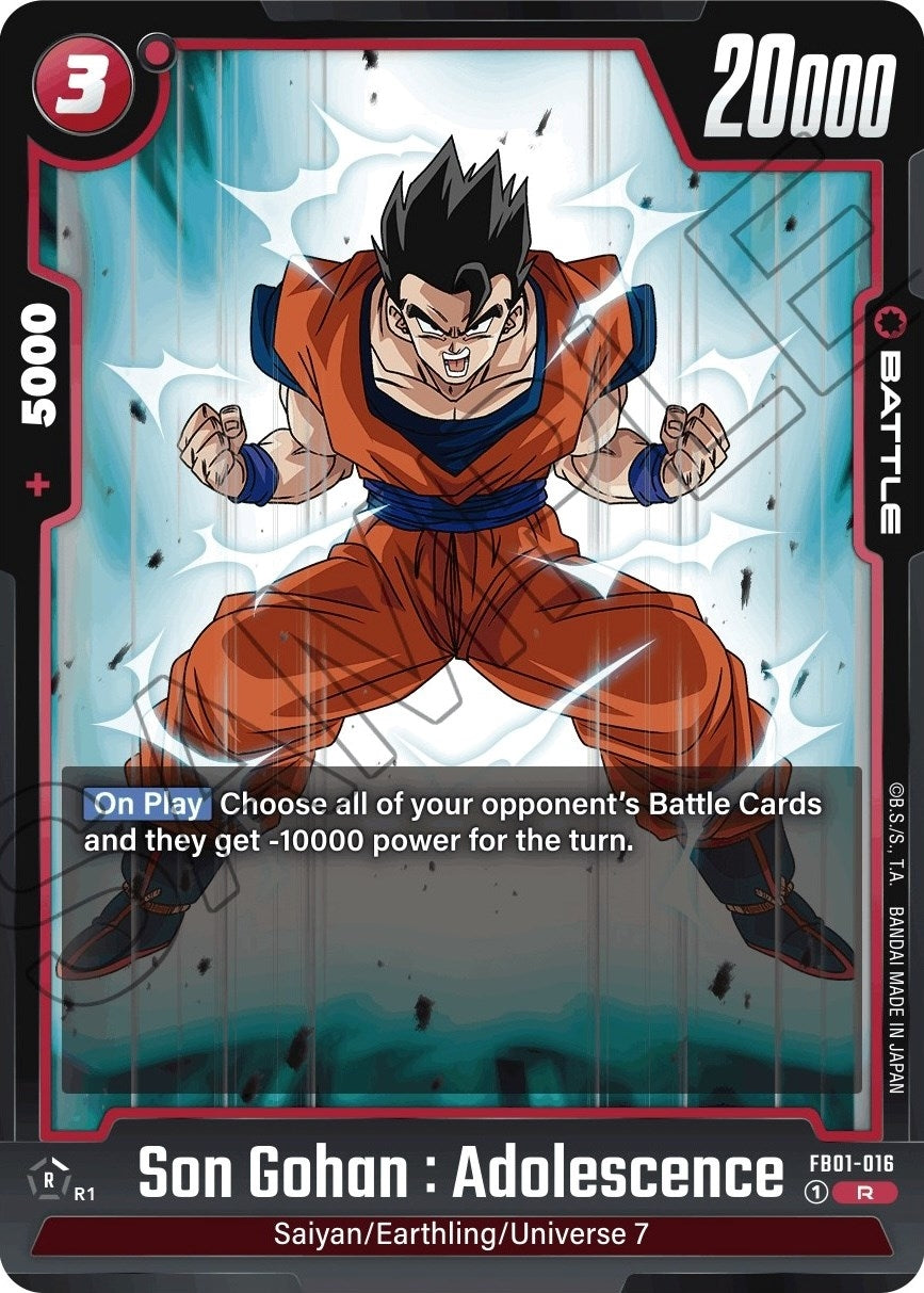 Image for Son Gohan : Adolescence (Awakened Pulse) (FB01-016) - Dragon Ball Super: Fusion World
