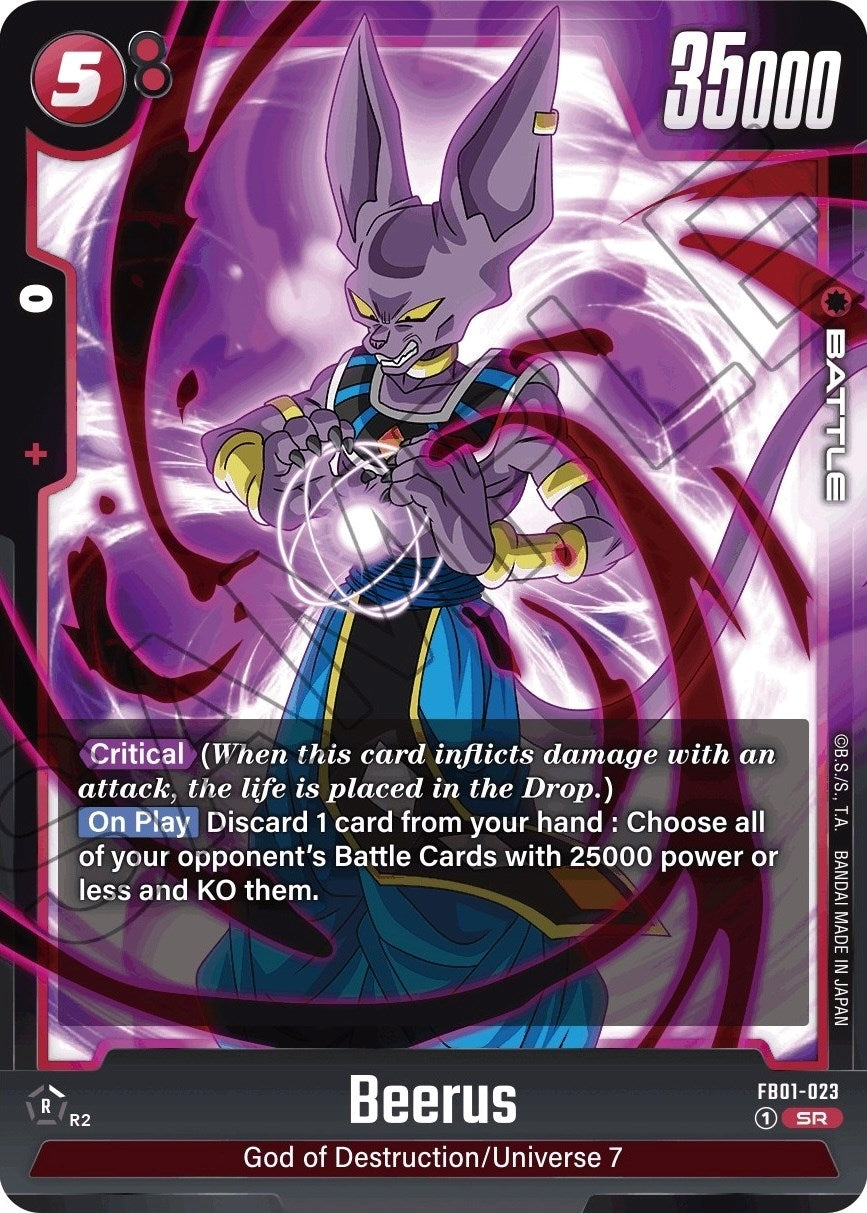 Image for Beerus - FB01-023 (Awakened Pulse) (FB01-023) - Dragon Ball Super: Fusion World