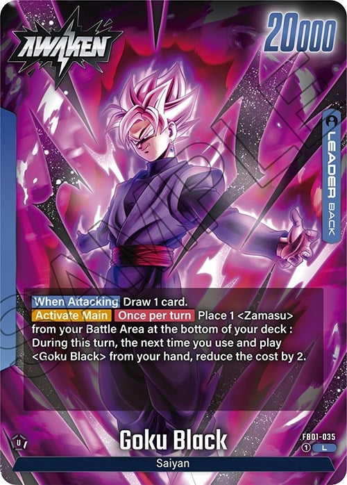 Image for Goku Black - FB01-035 (Awakened Pulse) (FB01-035) - Dragon Ball Super: Fusion World