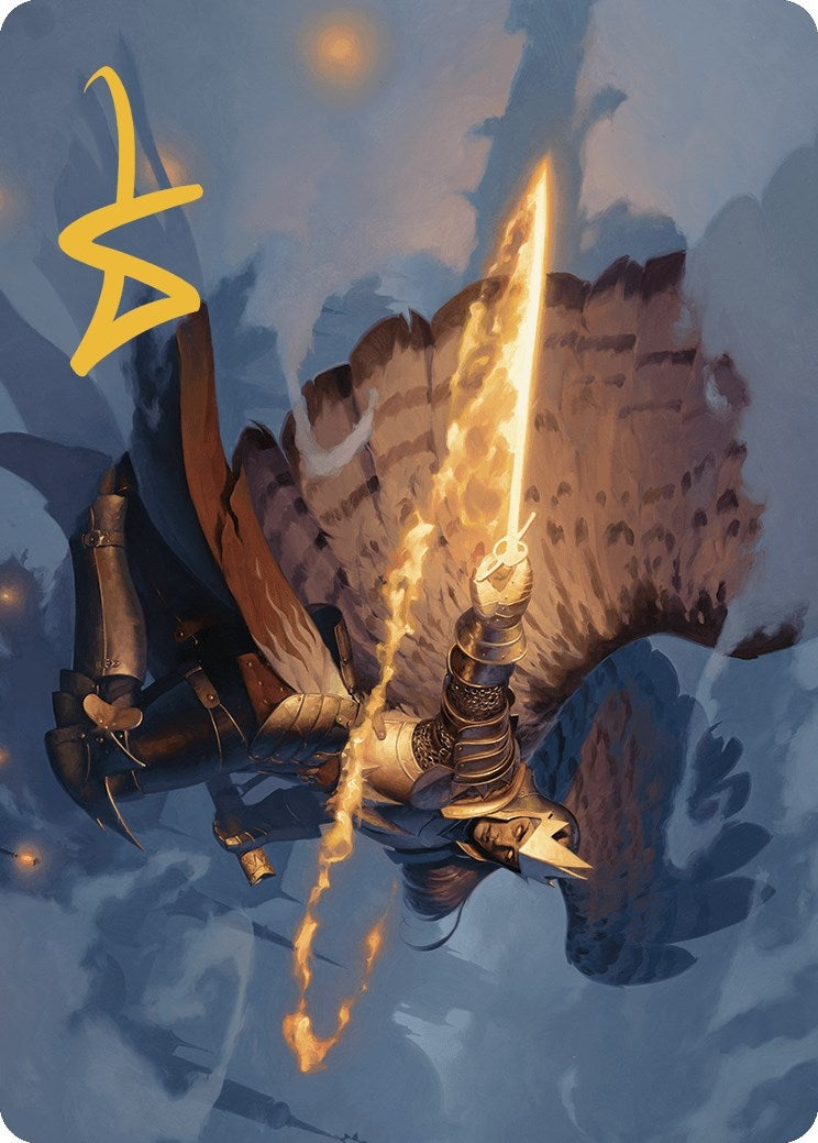 Image for Aurelia's Vindicator Art Card (Gold-Stamped Signature) (Art Series: Murders at Karlov Manor) (1) - Magic: The Gathering