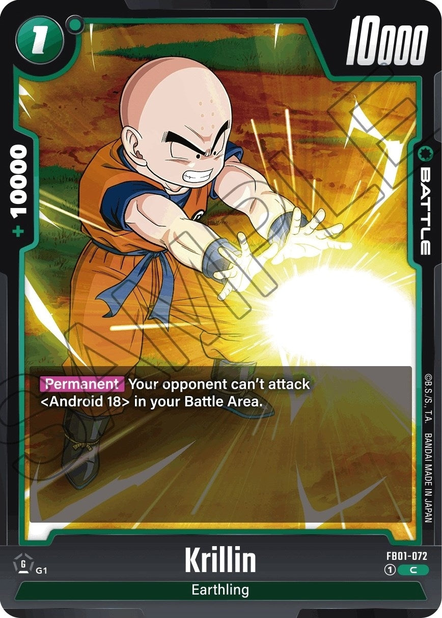Image for Krillin - FB01-072 (Awakened Pulse) (FB01-072) - Dragon Ball Super: Fusion World
