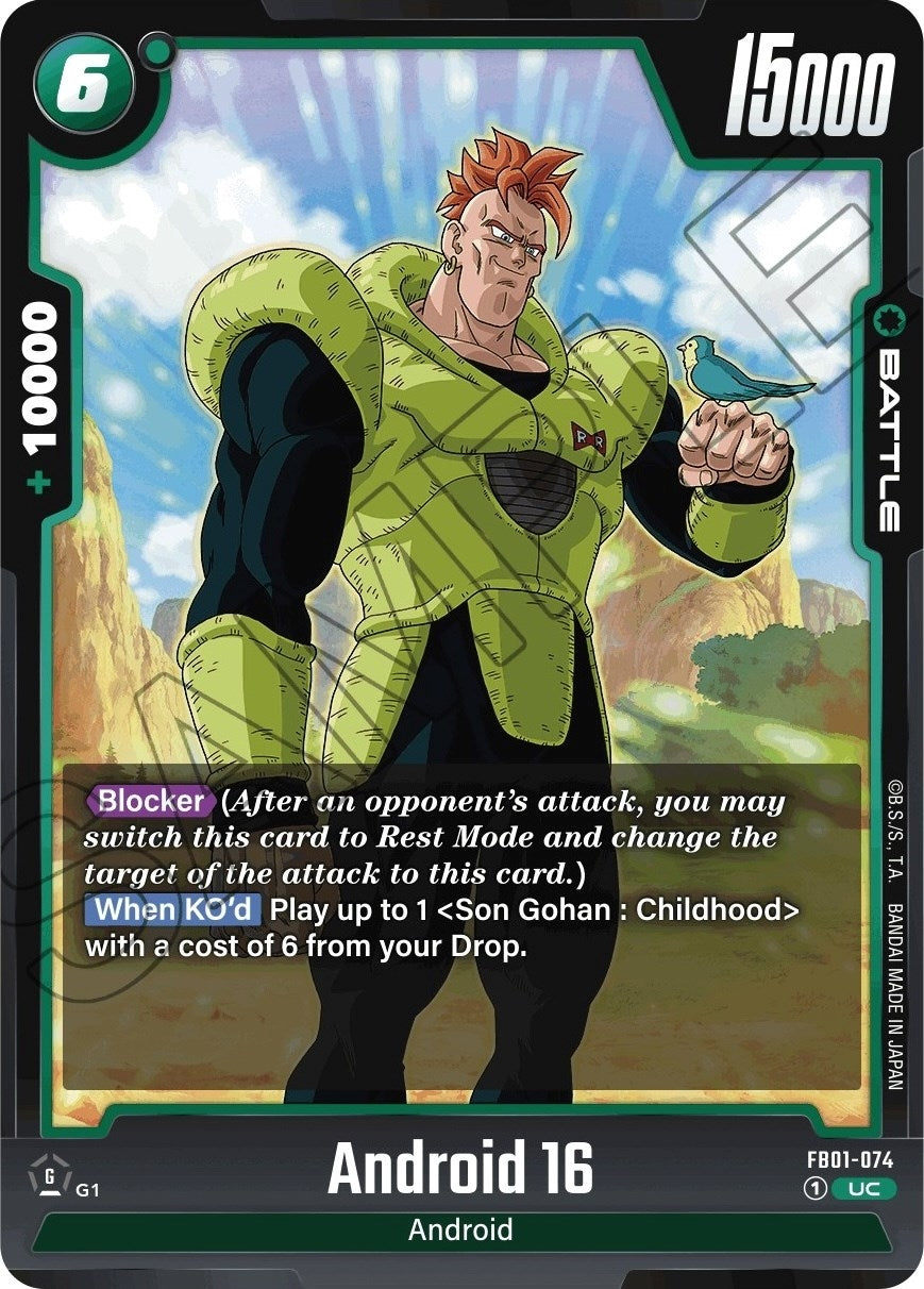 Image for Android 16 - FB01-074 (Awakened Pulse) (FB01-074) - Dragon Ball Super: Fusion World
