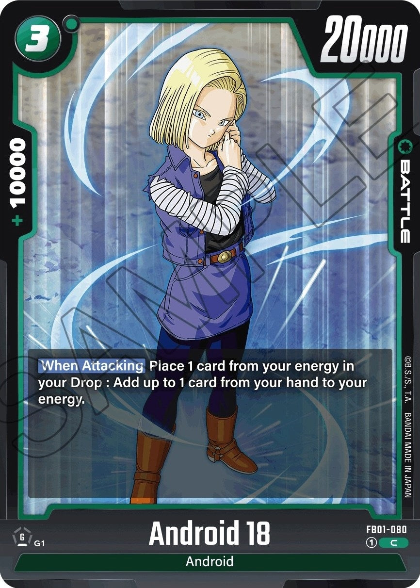 Image for Android 18 - FB01-080 (Awakened Pulse) (FB01-080) - Dragon Ball Super: Fusion World