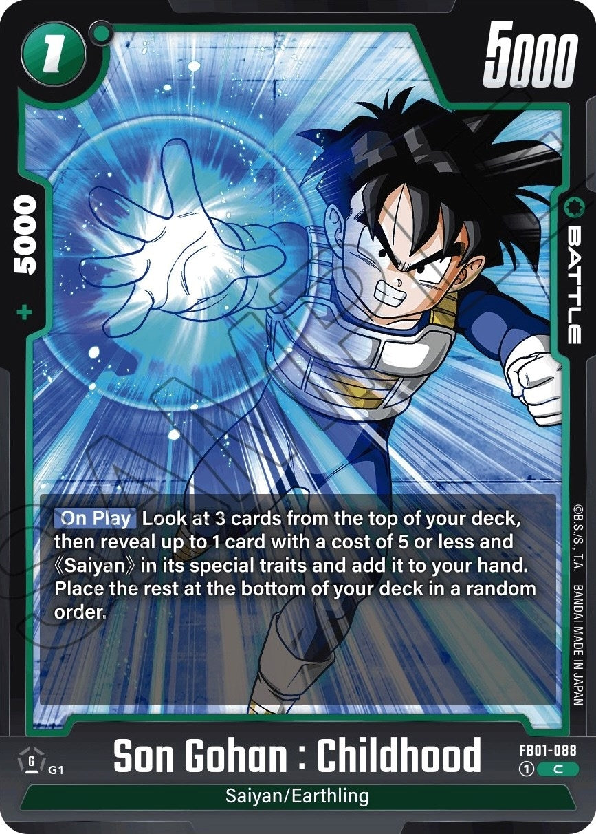 Image for Son Gohan : Childhood - FB01-088 (Awakened Pulse) (FB01-088) - Dragon Ball Super: Fusion World