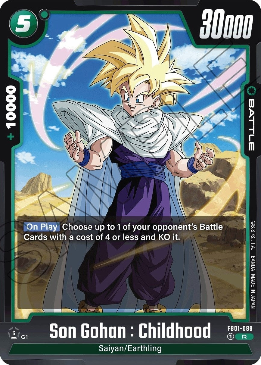 Image for Son Gohan : Childhood - FB01-089 (Awakened Pulse) (FB01-089) - Dragon Ball Super: Fusion World