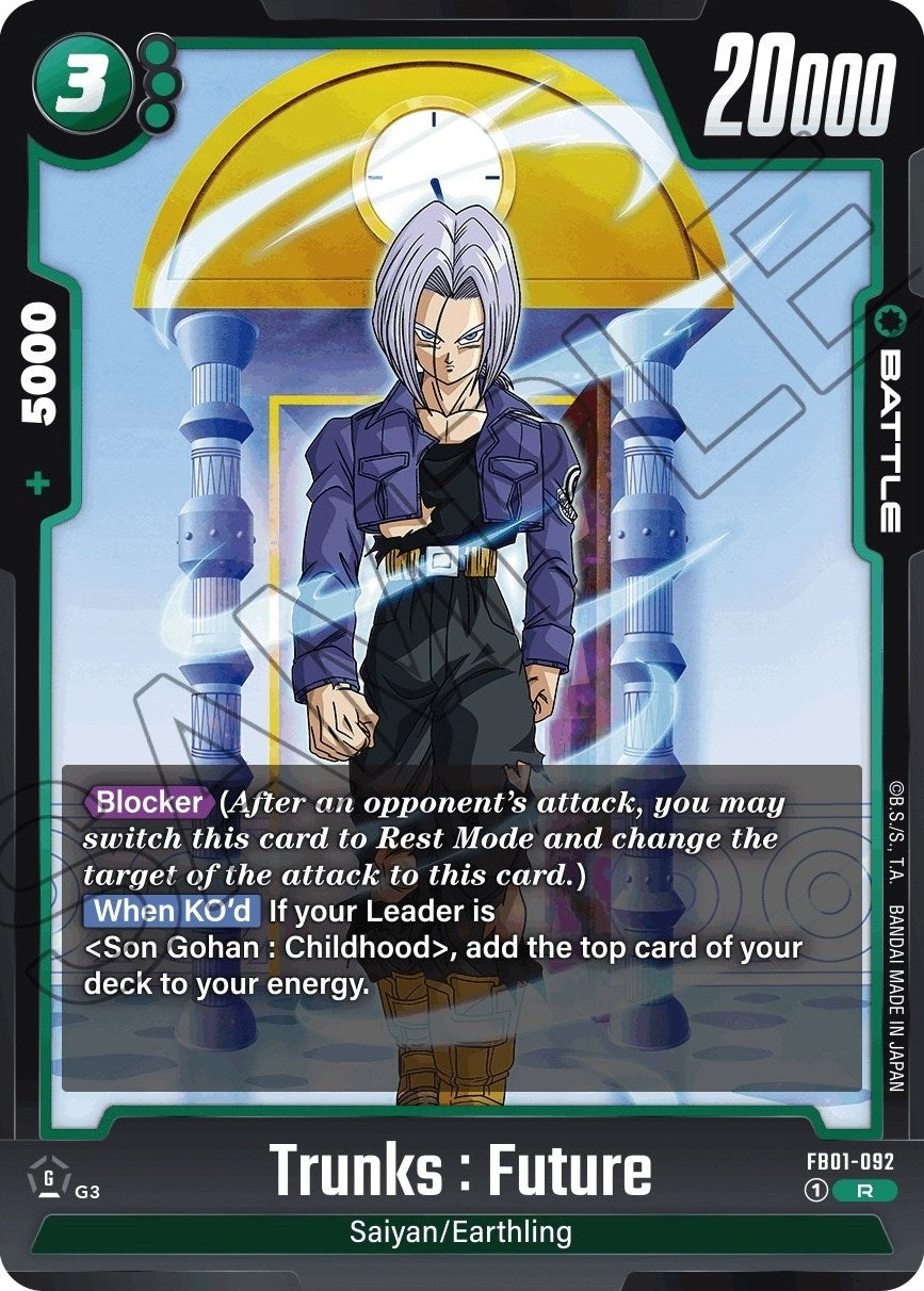 Image for Trunks : Future - FB01-092 (Awakened Pulse) (FB01-092) - Dragon Ball Super: Fusion World
