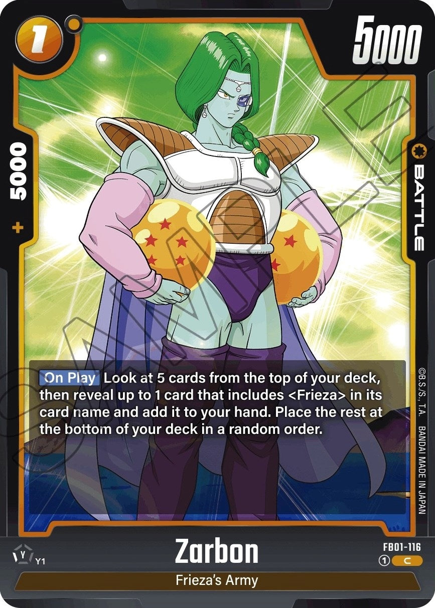 Image for Zarbon (Awakened Pulse) (FB01-116) - Dragon Ball Super: Fusion World