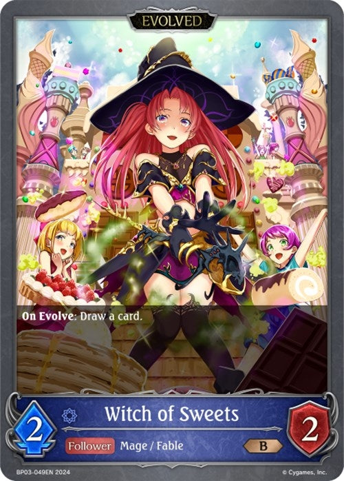 Image for Witch of Sweets (Evolved) (BP03: Flame of Laevateinn) (BP03-049EN) - Shadowverse: Evolve