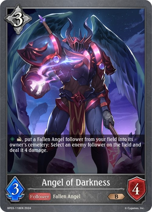 Image for Angel of Darkness (BP03: Flame of Laevateinn) (BP03-118EN) - Shadowverse: Evolve