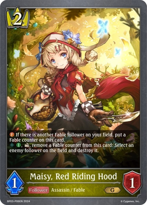 Image for Maisy, Red Riding Hood - P06EN (Foil) (BP03: Flame of Laevateinn) (BP03-P06EN) - Shadowverse: Evolve