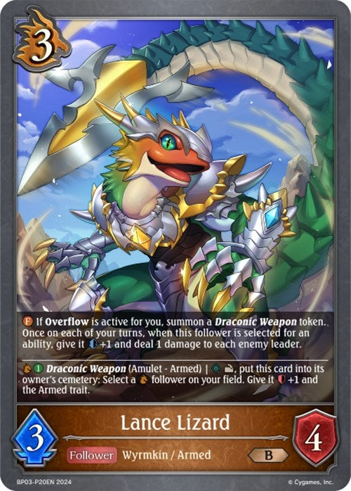 Image for Lance Lizard - P20EN (Foil) (BP03: Flame of Laevateinn) (BP03-P20EN) - Shadowverse: Evolve