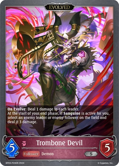 Image for Trombone Devil- P24EN (Foil) (BP03: Flame of Laevateinn) (BP03-P24EN) - Shadowverse: Evolve