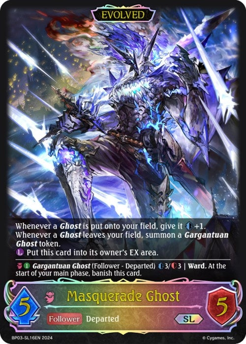 Image for Masquerade Ghost (Evolved) (SL) (BP03: Flame of Laevateinn) (BP03-SL16EN) - Shadowverse: Evolve