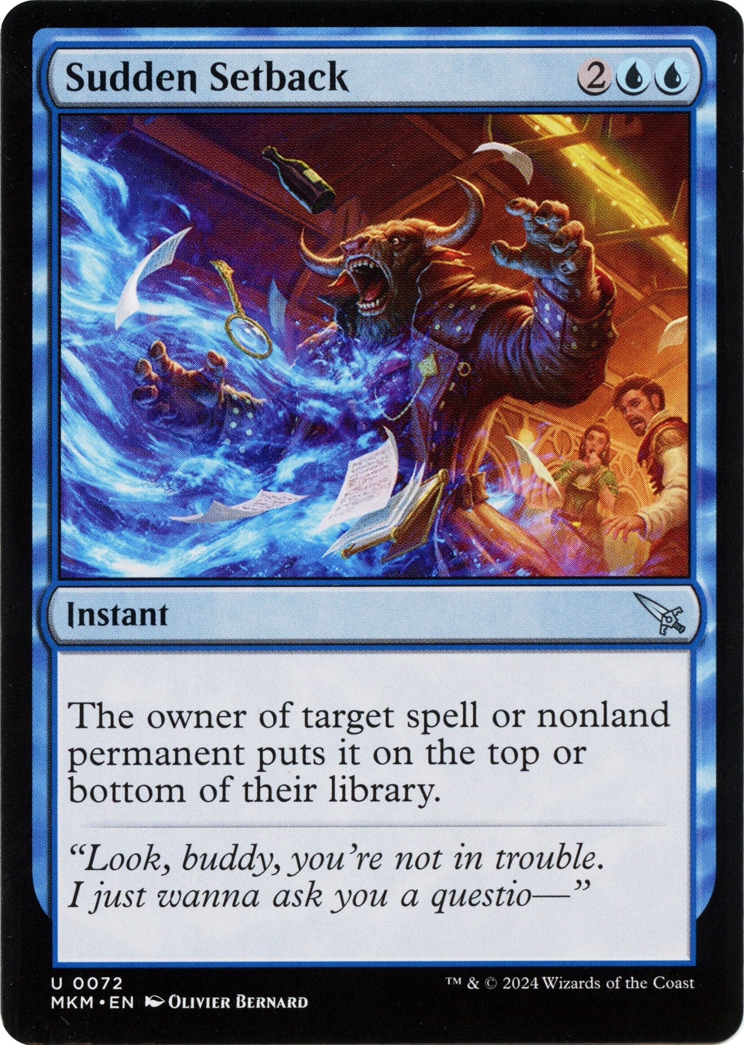 Image for Sudden Setback (b) (Murders at Karlov Manor) (72) - Magic: The Gathering