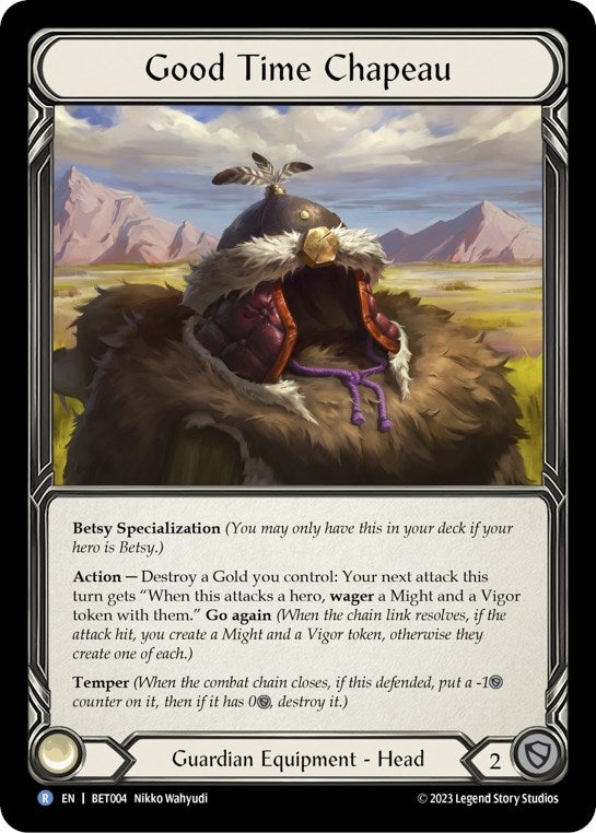 Image for Good Time Chapeau (Blitz Deck: Heavy Hitters - Betsy) (BET004) - Flesh and Blood TCG