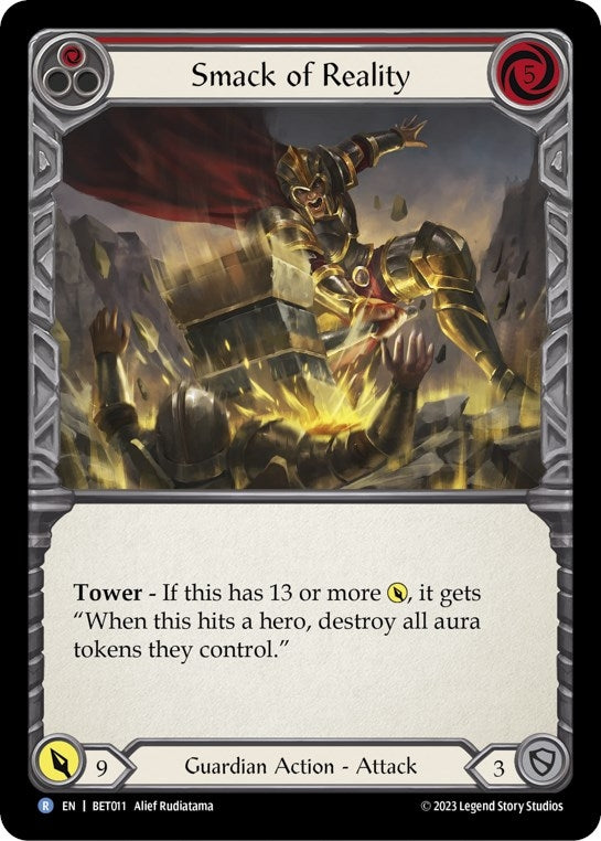 Image for Smack of Reality (Blitz Deck: Heavy Hitters - Betsy) (BET011) - Flesh and Blood TCG