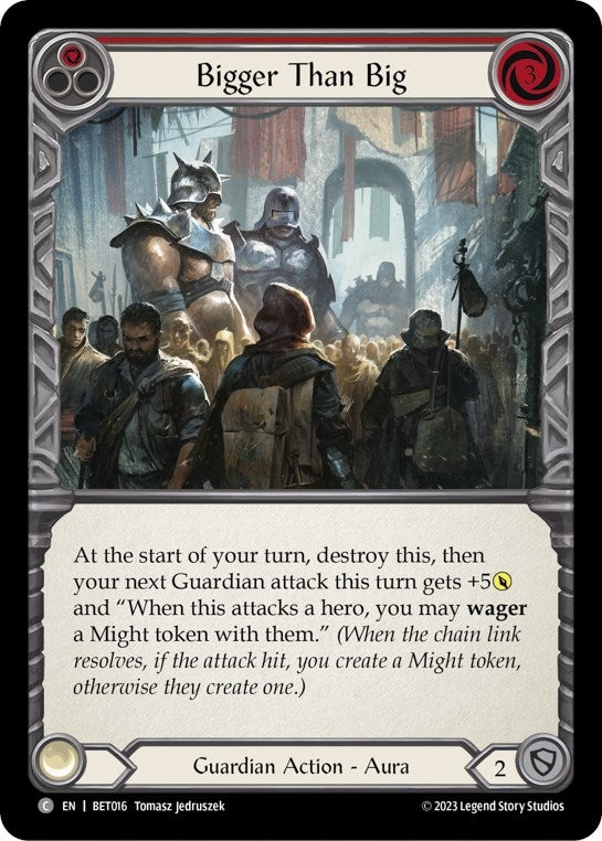 Image for Bigger Than Big (Red) (Blitz Deck: Heavy Hitters - Betsy) (BET016) - Flesh and Blood TCG