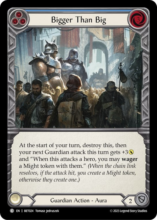 Image for Bigger Than Big (Blue) (Blitz Deck: Heavy Hitters - Betsy) (BET024) - Flesh and Blood TCG