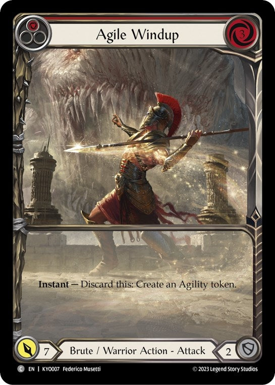 Image for Agile Windup (Red) (Blitz Deck: Heavy Hitters - Kayo) (KYO007) - Flesh and Blood TCG