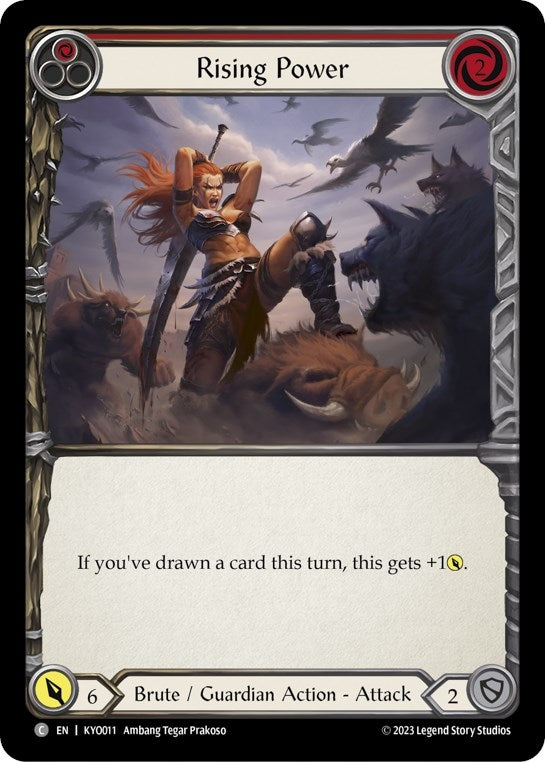 Image for Rising Power (Red) (Blitz Deck: Heavy Hitters - Kayo) (KYO011) - Flesh and Blood TCG