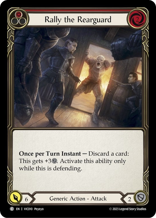 Image for Rally the Rearguard (Red) (Blitz Deck: Heavy Hitters - Victor) (VIC010) - Flesh and Blood TCG