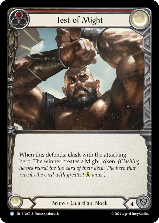 Image for Test of Might (Blitz Deck: Heavy Hitters - Victor) (VIC012) - Flesh and Blood TCG