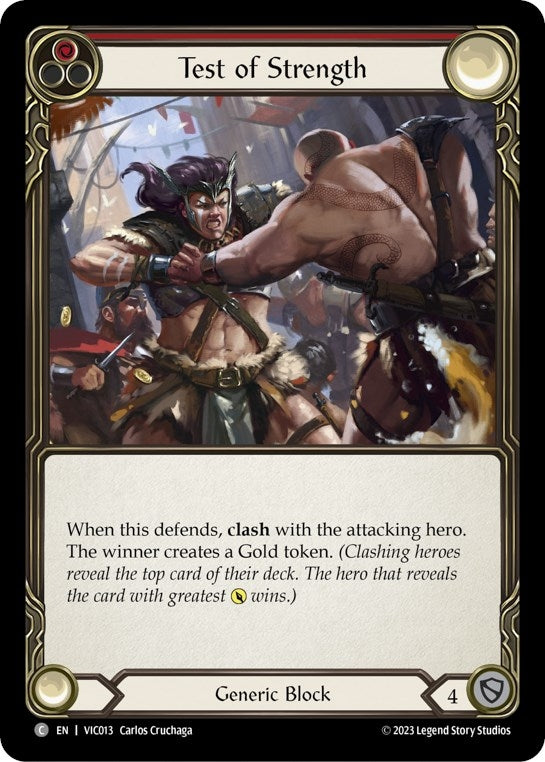 Image for Test of Strength (Blitz Deck: Heavy Hitters - Victor) (VIC013) - Flesh and Blood TCG