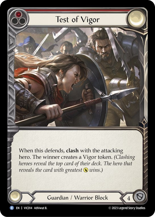 Image for Test of Vigor (Blitz Deck: Heavy Hitters - Victor) (VIC014) - Flesh and Blood TCG