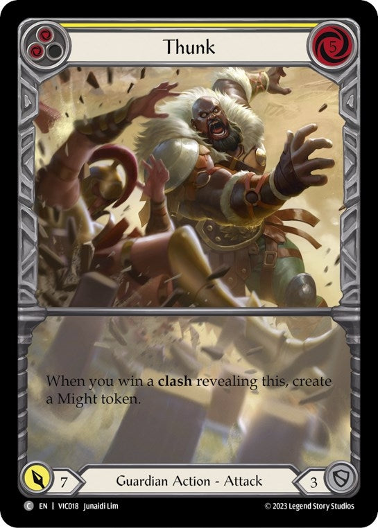 Image for Thunk (Yellow) (Blitz Deck: Heavy Hitters - Victor) (VIC018) - Flesh and Blood TCG