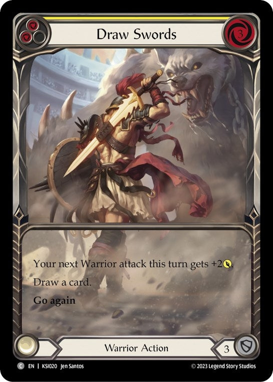 Image for Draw Swords (Yellow) (Blitz Deck: Heavy Hitters - Kassai) (KSI020) - Flesh and Blood TCG