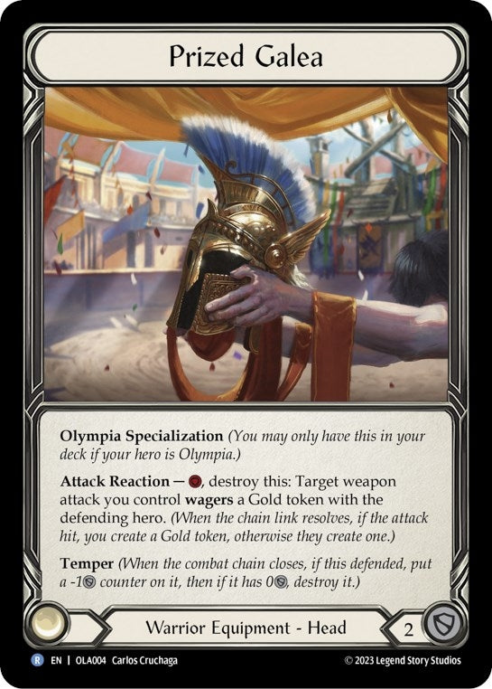 Image for Prized Galea (Blitz Deck: Heavy Hitters - Olympia) (OLA004) - Flesh and Blood TCG