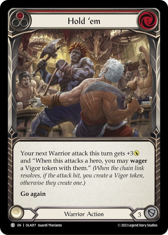 Image for Hold 'em (Red) (Blitz Deck: Heavy Hitters - Olympia) (OLA017) - Flesh and Blood TCG