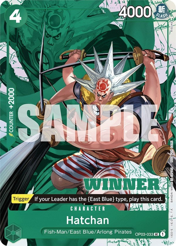 Image for Hatchan (Winner Pack Vol. 6) (One Piece Promotion Cards) (OP03-033) - One Piece Card Game