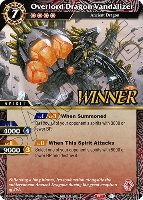 Image for Overlord Dragon Vandalizer (Tournament Pack Vol. 4 -Winner-) (Launch & Event Promos) (PR-032) - Battle Spirits Saga