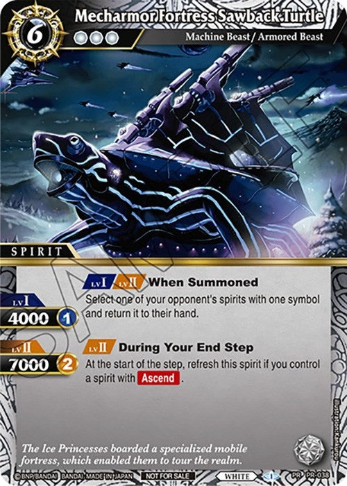 Image for Mecharmor Fortress Sawback Turtle (Tournament Pack Vol. 4) (Launch & Event Promos) (PR-038) - Battle Spirits Saga