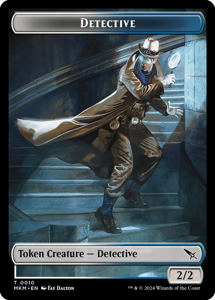 Image for Detective // Merfolk Double-Sided Token (Murders at Karlov Manor) (10 // 3) - Magic: The Gathering