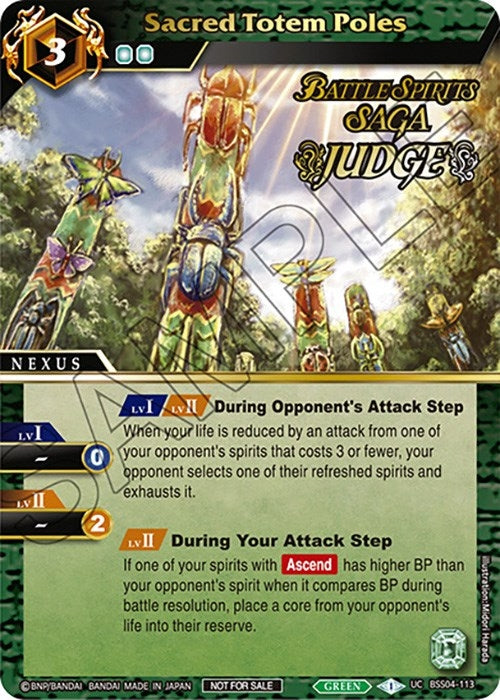 Image for Sacred Totem Poles (Judge Pack 2024 Vol. 1) (Launch & Event Promos) (BSS04-113) - Battle Spirits Saga