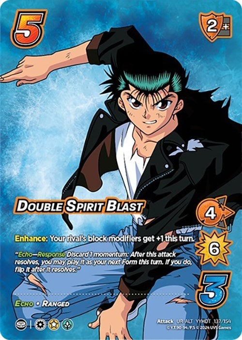 Image for Double Spirit Blast (Alternate Art) (Yu Yu Hakusho: Dark Tournament) (137/154) - UniVersus
