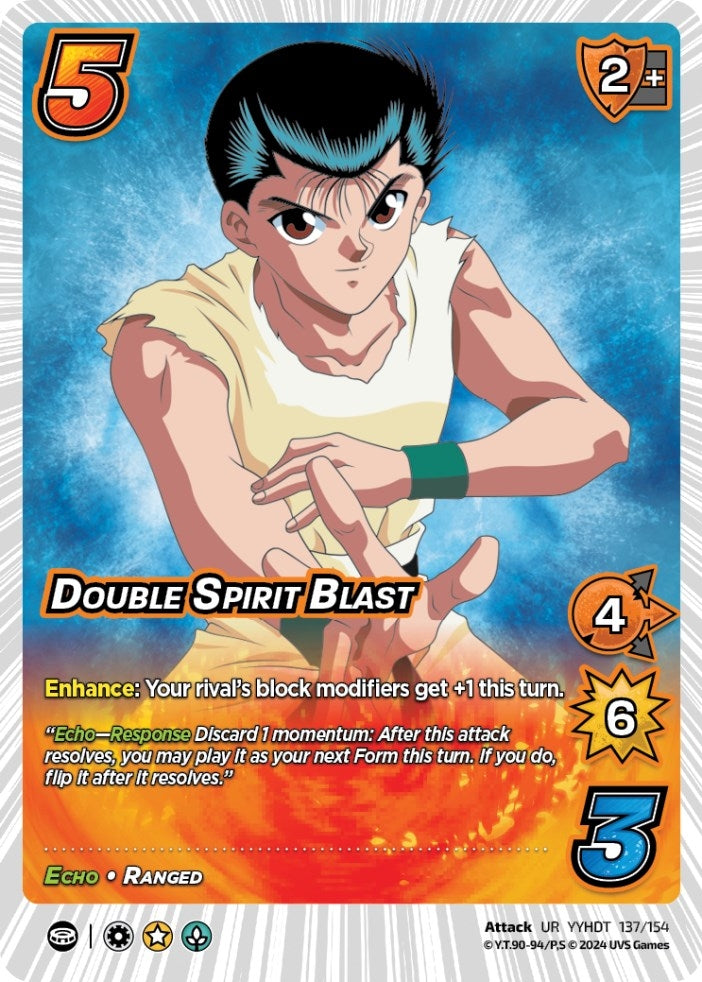 Image for Double Spirit Blast (Yu Yu Hakusho: Dark Tournament) (137/154) - UniVersus