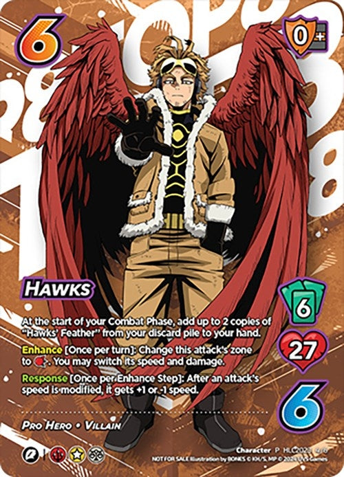 Image for Hawks (Hero League Championship 2023 - Top 8) (UniVersus: My Hero Academia Promo Cards) (HLC2023 4/6) - UniVersus