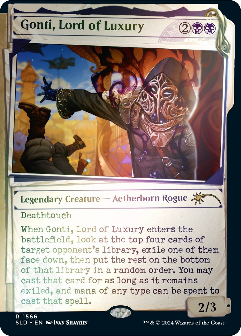 Image for Gonti, Lord of Luxury (Rainbow Foil) (Secret Lair Drop Series) (1566) - Magic: The Gathering